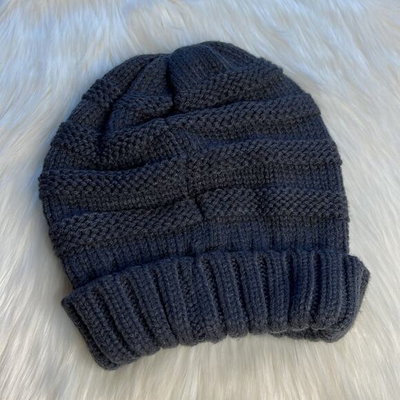 Brook + Bay Blue Slouchy Cable Knit Hat - Picture 3 of 4
